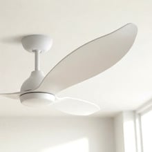Claro Allure 132cm White DC Ceiling Fan with Remote Control & LED